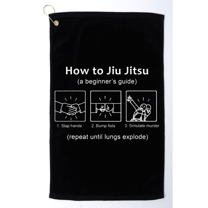 BJJ Gifts Beginner Jiu Jitsu Guide Funny Brazilian Jiu Jitsu Golf Towel