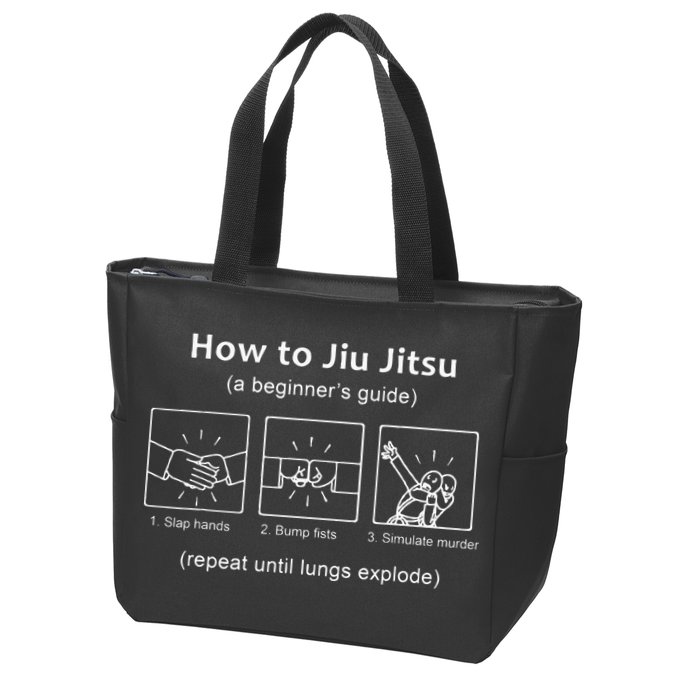 BJJ Gifts Beginner Jiu Jitsu Guide Funny Brazilian Jiu Jitsu Zip Tote Bag