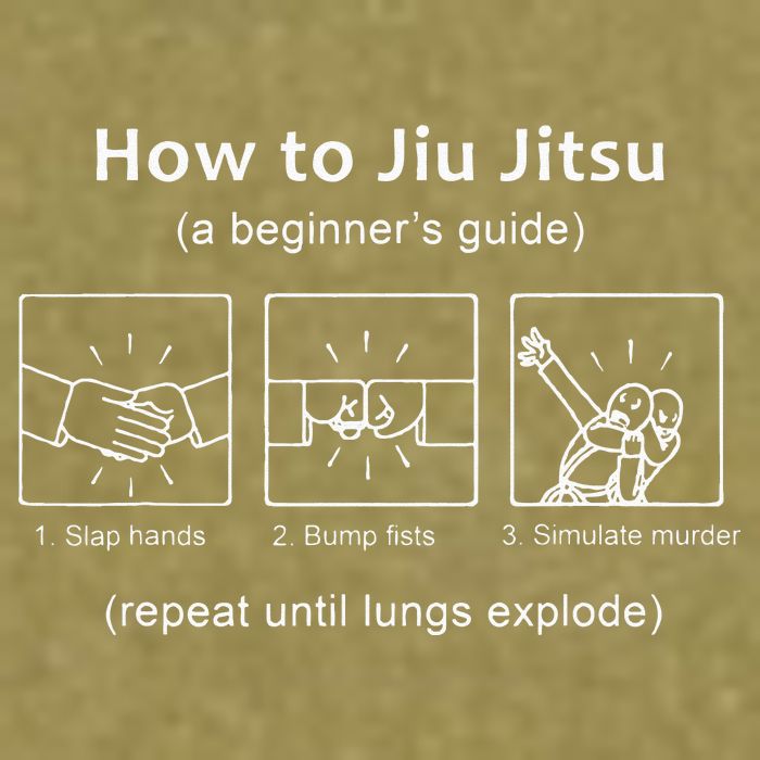 BJJ Gifts Beginner Jiu Jitsu Guide Funny Brazilian Jiu Jitsu Garment-Dyed Women's Muscle Tee