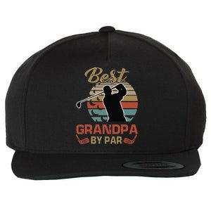 Best Grandpa By Par Golfing Gift For Father Day Wool Snapback Cap