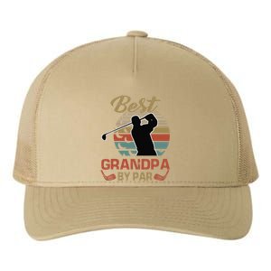 Best Grandpa By Par Golfing Gift For Father Day Yupoong Adult 5-Panel Trucker Hat