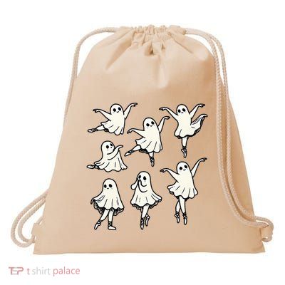 Ballet Ghost Ballet Dancer Spooky Dance Teacher Halloween Drawstring Bag