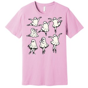 Ballet Ghost Ballet Dancer Spooky Dance Teacher Halloween Premium T-Shirt