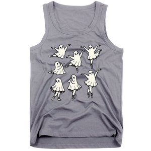 Ballet Ghost Ballet Dancer Spooky Dance Teacher Halloween Tank Top