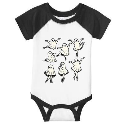 Ballet Ghost Ballet Dancer Spooky Dance Teacher Halloween Infant Baby Jersey Bodysuit