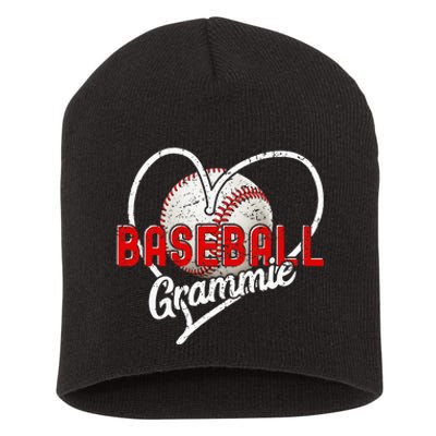 Baseball Grammie Baseball Love Baseball Player Short Acrylic Beanie