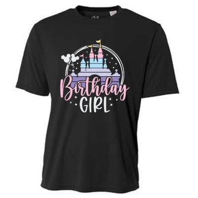 Birthday Girl Birthday Party Magic Castle Cooling Performance Crew T-Shirt