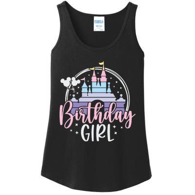 Birthday Girl Birthday Party Magic Castle Ladies Essential Tank