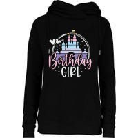 Birthday Girl Birthday Party Magic Castle Womens Funnel Neck Pullover Hood