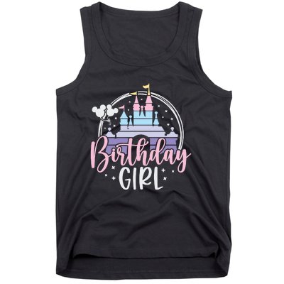 Birthday Girl Birthday Party Magic Castle Tank Top