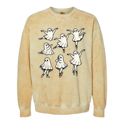 Ballet Ghost Ballet Dancer Spooky Dance Colorblast Crewneck Sweatshirt