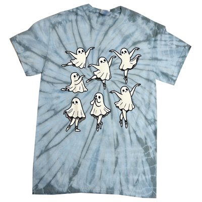 Ballet Ghost Ballet Dancer Spooky Dance Tie-Dye T-Shirt