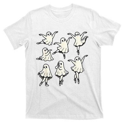 Ballet Ghost Ballet Dancer Spooky Dance T-Shirt