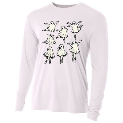 Ballet Ghost Ballet Dancer Spooky Dance Cooling Performance Long Sleeve Crew