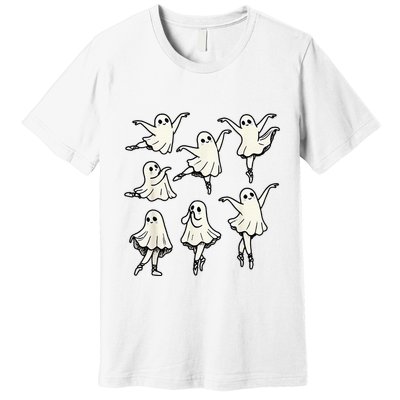 Ballet Ghost Ballet Dancer Spooky Dance Premium T-Shirt