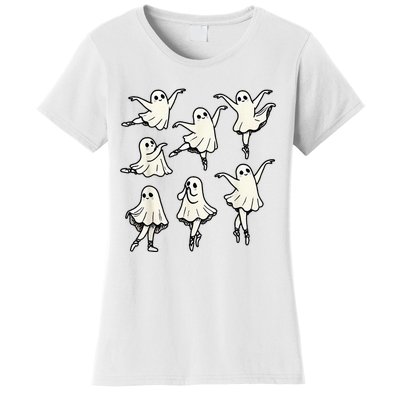 Ballet Ghost Ballet Dancer Spooky Dance Women's T-Shirt