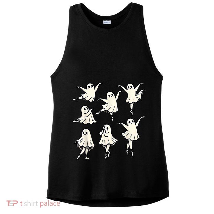 Ballet Ghost Ballet Dancer Spooky Dance Teacher Halloween Ladies PosiCharge Tri-Blend Wicking Tank