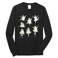 Ballet Ghost Ballet Dancer Spooky Dance Teacher Halloween Long Sleeve Shirt