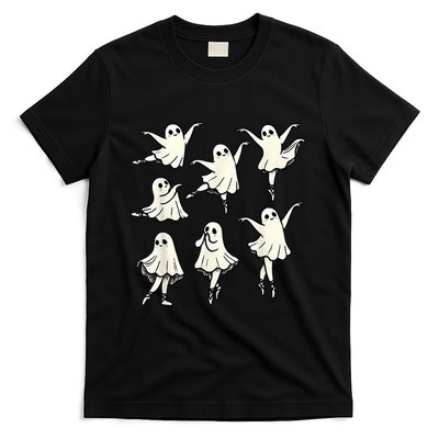 Ballet Ghost Ballet Dancer Spooky Dance Teacher Halloween T-Shirt