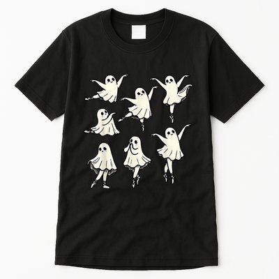 Ballet Ghost Ballet Dancer Spooky Dance Teacher Halloween Tall T-Shirt