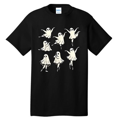 Ballet Ghost Ballet Dancer Spooky Dance Teacher Halloween Tall T-Shirt