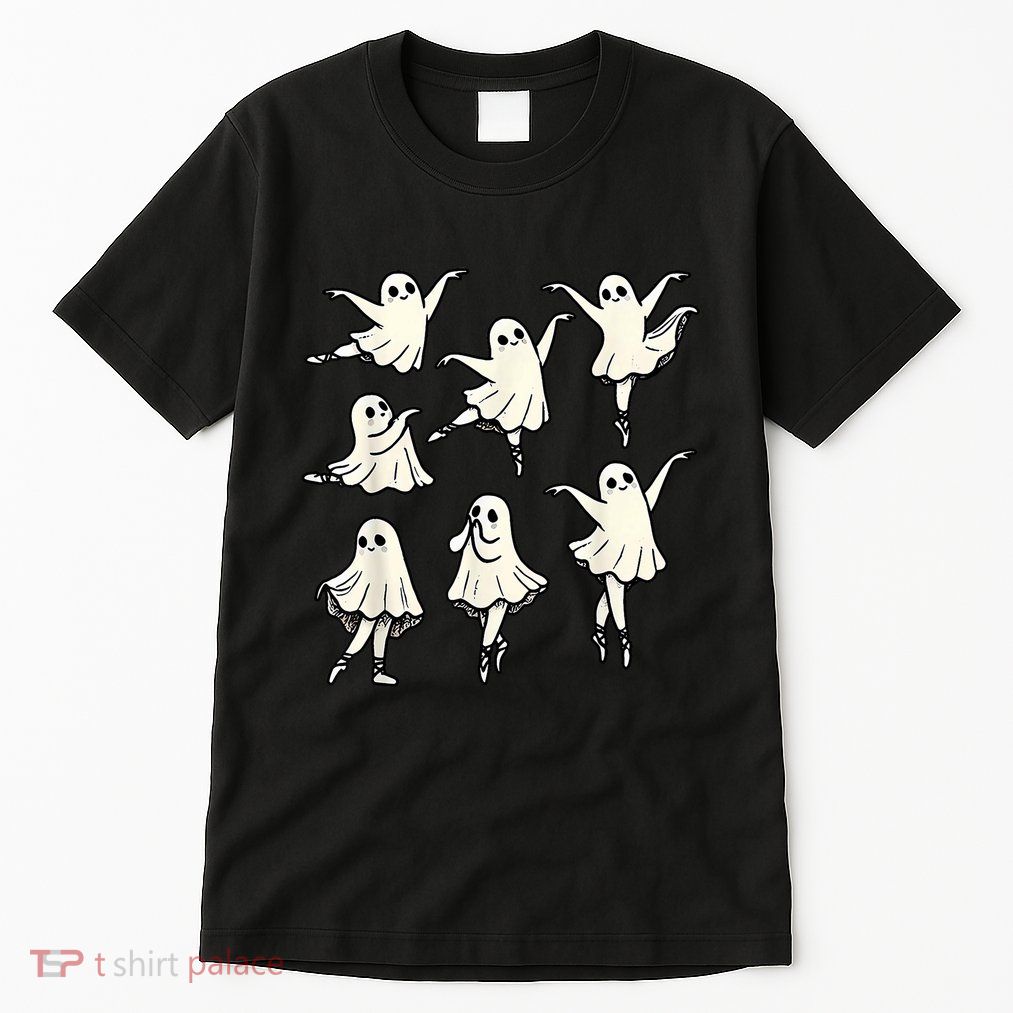 Ballet Ghost Ballet Dancer Spooky Dance Teacher Halloween Tall T-Shirt