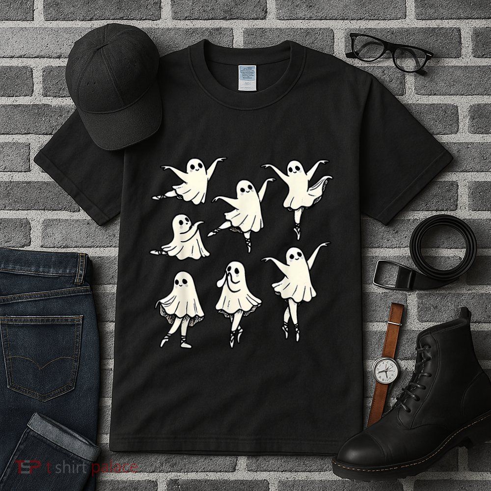 Ballet Ghost Ballet Dancer Spooky Dance Teacher Halloween Tall T-Shirt