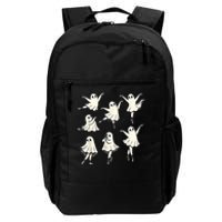 Ballet Ghost Ballet Dancer Spooky Dance Teacher Halloween Daily Commute Backpack