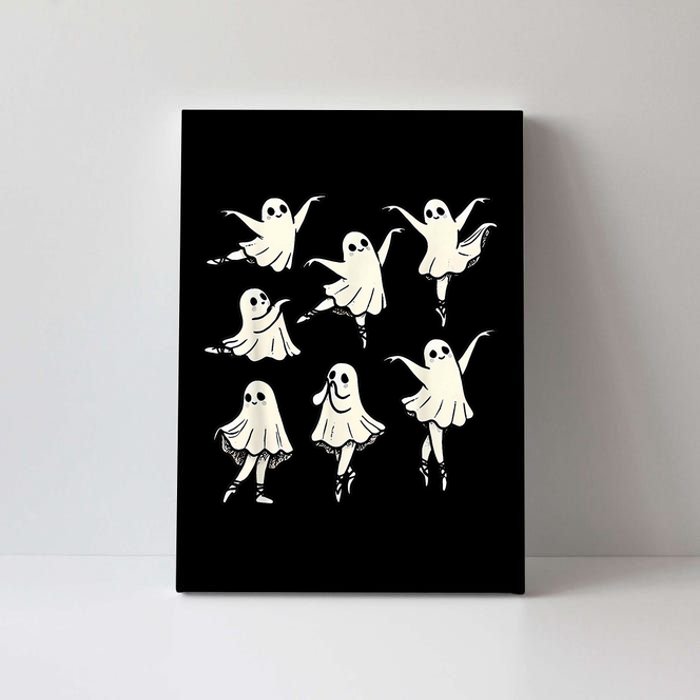 Ballet Ghost Ballet Dancer Spooky Dance Teacher Halloween Canvas