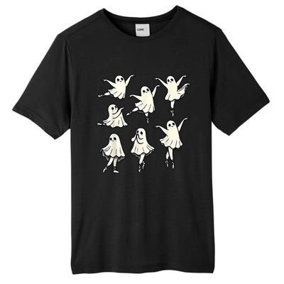 Ballet Ghost Ballet Dancer Spooky Dance Teacher Halloween Tall Fusion ChromaSoft Performance T-Shirt