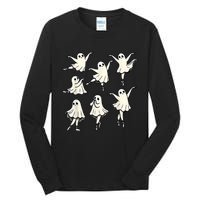 Ballet Ghost Ballet Dancer Spooky Dance Teacher Halloween Tall Long Sleeve T-Shirt