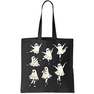 Ballet Ghost Ballet Dancer Spooky Dance Teacher Halloween Tote Bag