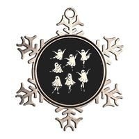 Ballet Ghost Ballet Dancer Spooky Dance Teacher Halloween Metallic Star Ornament