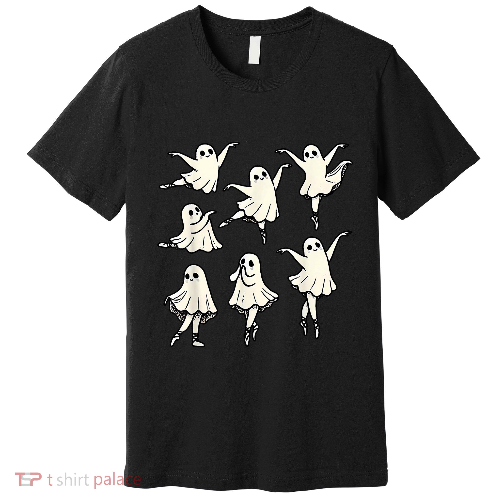Ballet Ghost Ballet Dancer Spooky Dance Teacher Halloween Premium T-Shirt