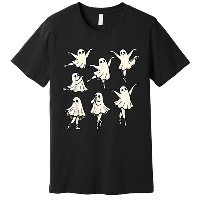 Ballet Ghost Ballet Dancer Spooky Dance Teacher Halloween Premium T-Shirt