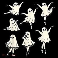 Ballet Ghost Ballet Dancer Spooky Dance Teacher Halloween Baby Bodysuit