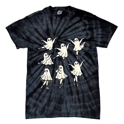 Ballet Ghost Ballet Dancer Spooky Dance Teacher Halloween Tie-Dye T-Shirt