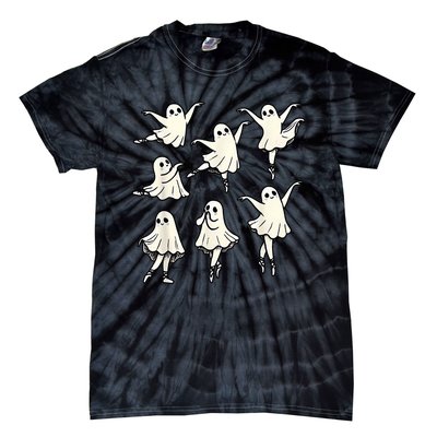 Ballet Ghost Ballet Dancer Spooky Dance Teacher Halloween Tie-Dye T-Shirt