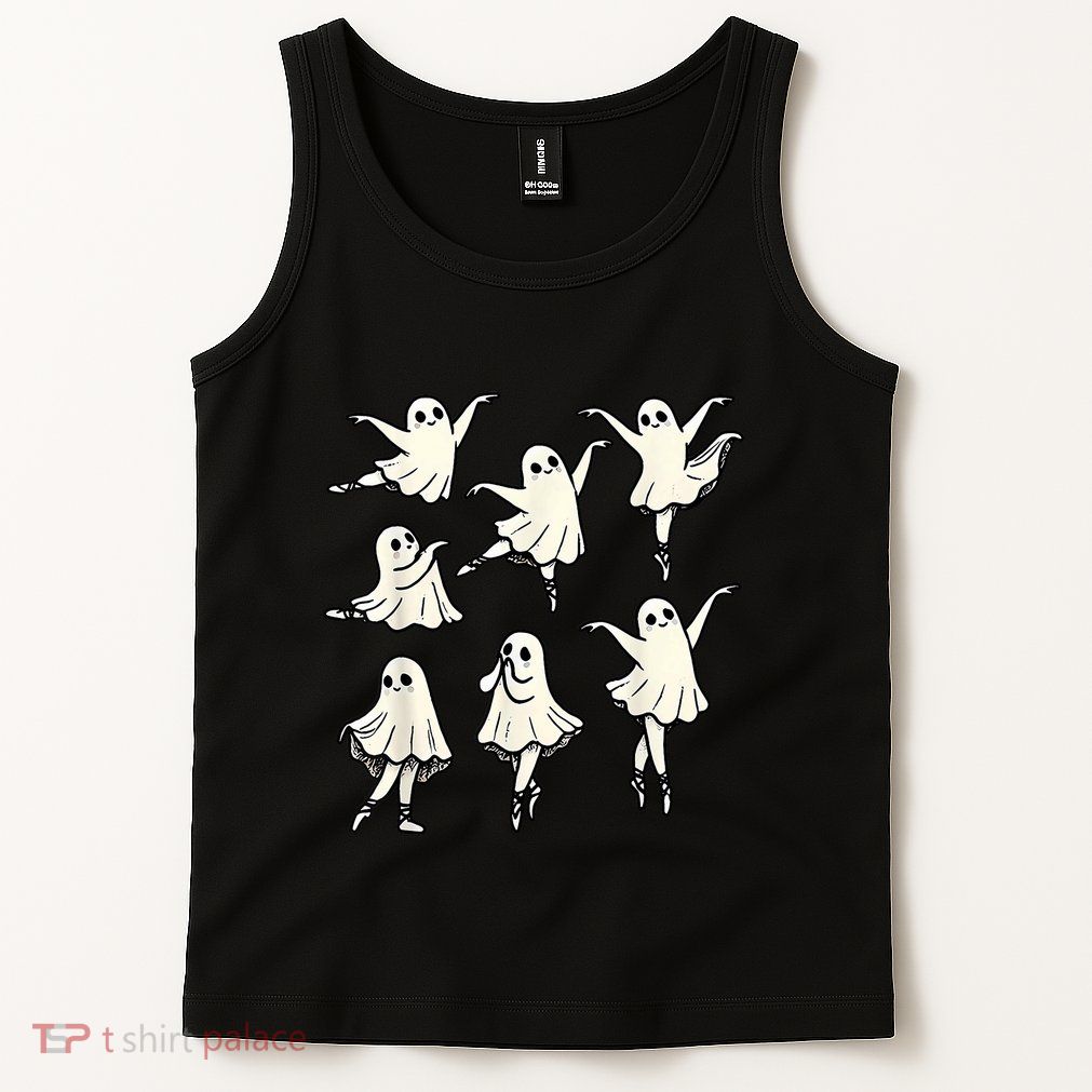 Ballet Ghost Ballet Dancer Spooky Dance Teacher Halloween Tank Top