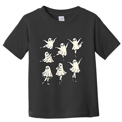Ballet Ghost Ballet Dancer Spooky Dance Teacher Halloween Toddler T-Shirt