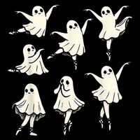 Ballet Ghost Ballet Dancer Spooky Dance Teacher Halloween Wool Snapback Cap