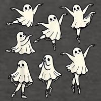 Ballet Ghost Ballet Dancer Spooky Dance Teacher Halloween Vector Backpack