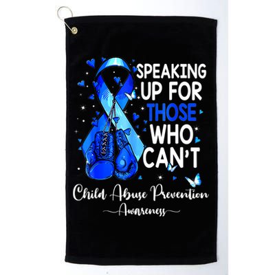 Boxing Gloves Blue Ribbon Child Abuse Prevention Awareness Golf Towel