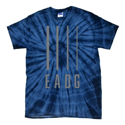 Bass Guitarist Bass Player Gift EADG 4 String Tie-Dye T-Shirt