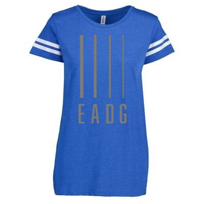 Bass Guitarist Bass Player Gift EADG 4 String Enza Ladies Jersey Football T-Shirt