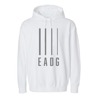 Bass Guitarist Bass Player Gift EADG 4 String Garment-Dyed Fleece Hoodie