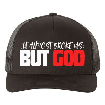 But God Yupoong Adult 5-Panel Trucker Hat