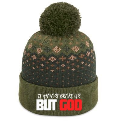 But God The Baniff Cuffed Pom Beanie