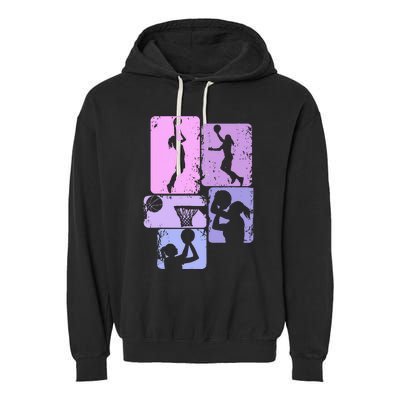 Basketball Girl Garment-Dyed Fleece Hoodie