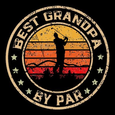 Best Grandpa By Par FatherS Day Golf Golfing T-Shirt